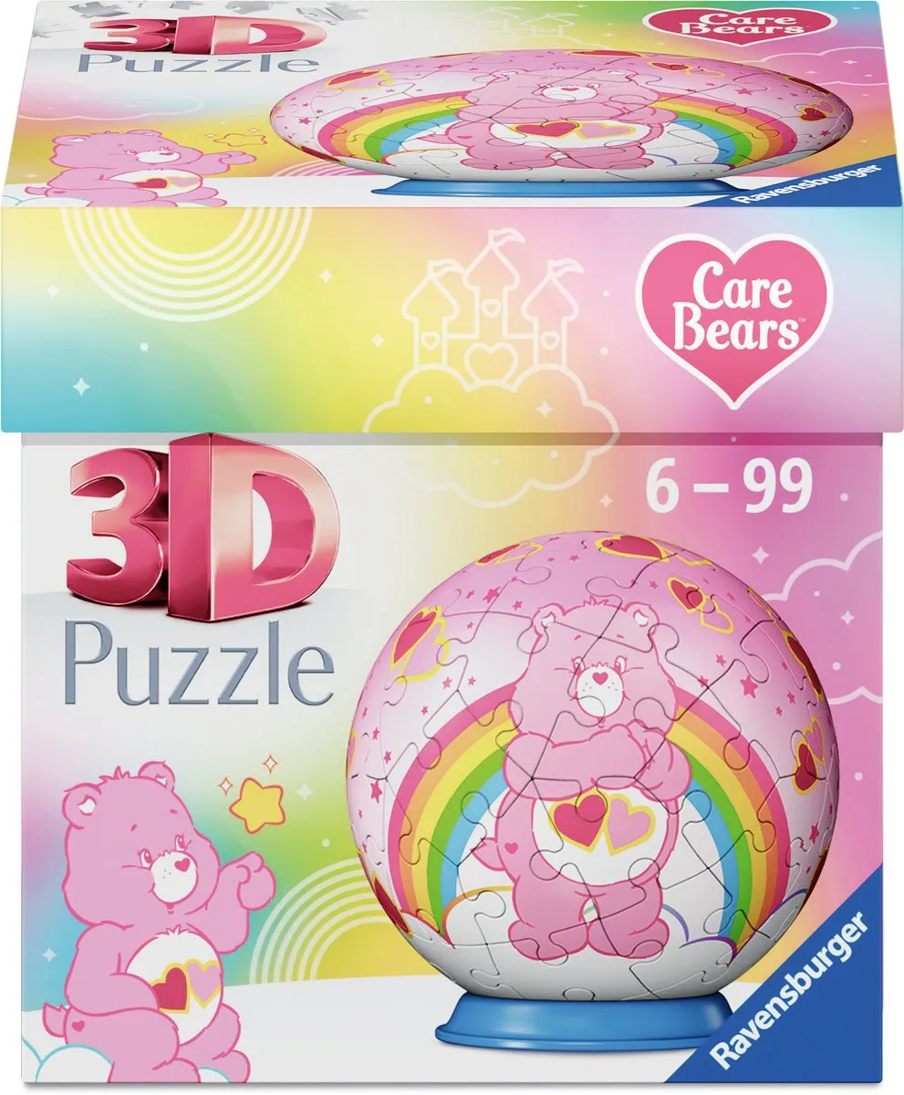 Ravensburger Care Bears Love-a-Lot Bear 3D Puzzle-Ball 55 Stukjes