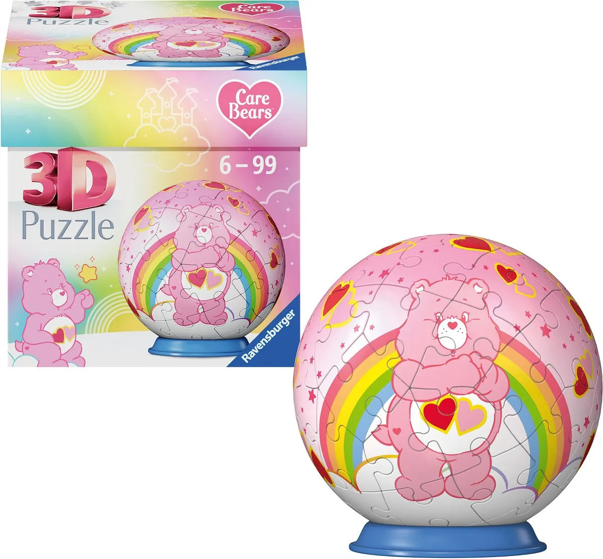 Ravensburger Care Bears Love-a-Lot Bear 3D Puzzle-Ball 55 Stukjes