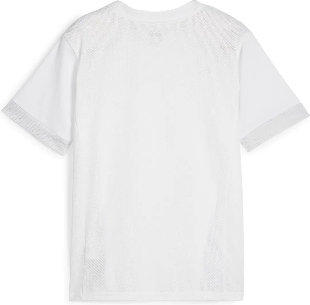 PUMA teamGOAL Matchday Jersey Jr Unisex - 128 - Wit/Zwart/Grijs