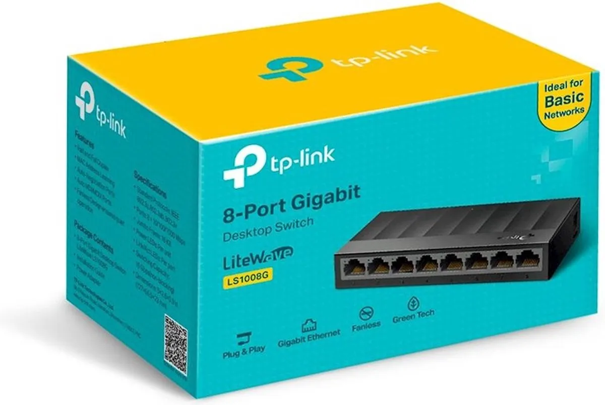 TP-Link LS1008G Unmanaged Netwerk Switch - 8 Poorten