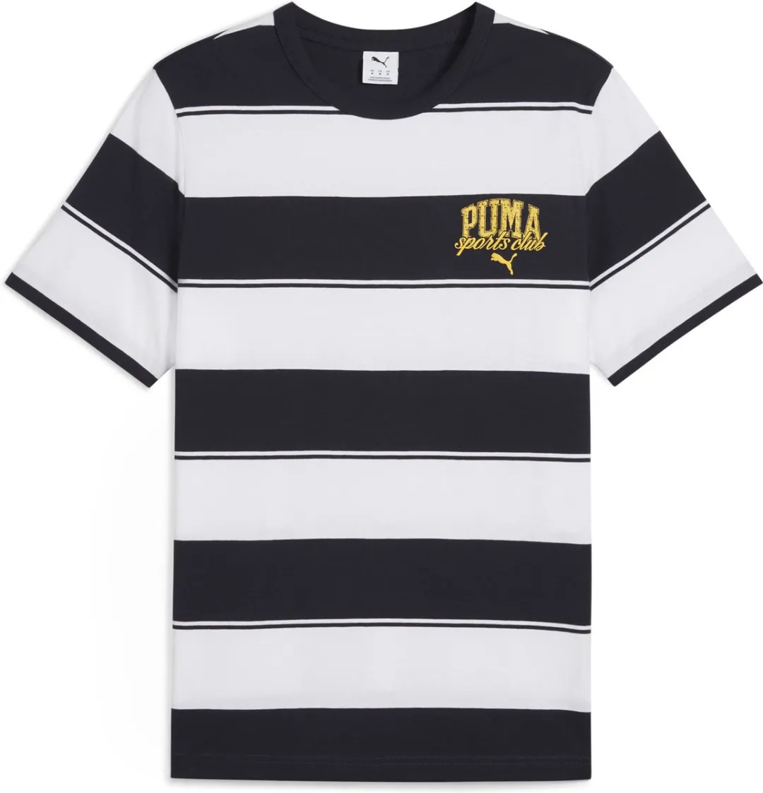 PUMA CLASS Striped Tee Heren - new navy - Maat S