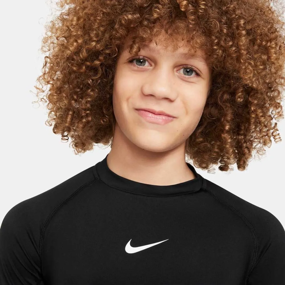 Nike Pro Dri-FIT LS Shirt Junior 152 - Zwart