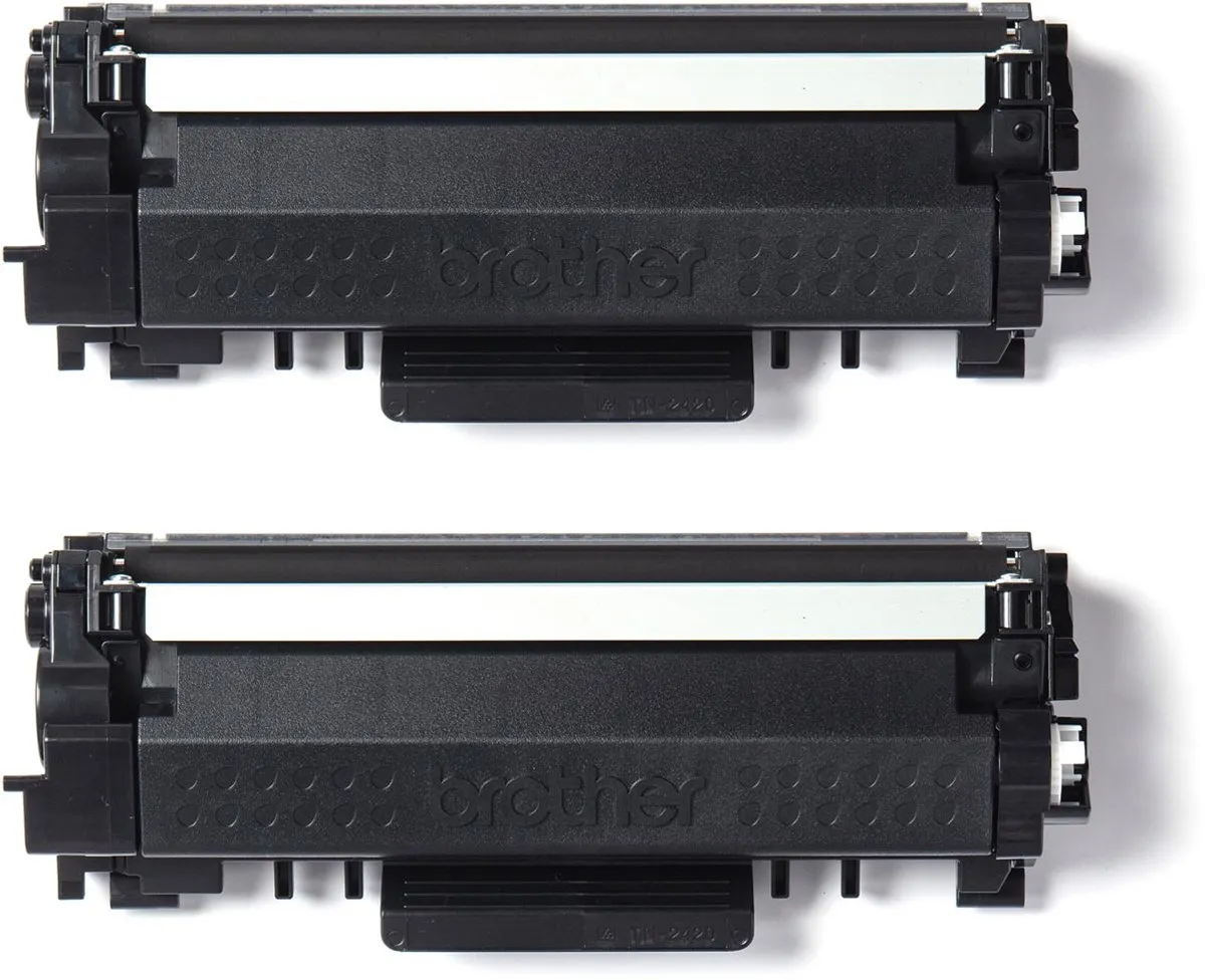 Brother TN-2420TWIN Tonercartridge - 2 Stuks - 3000 pagina's - Zwart