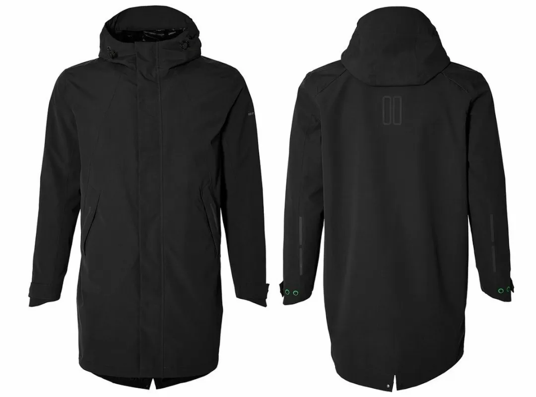 Basil Mosse Parka Regenjas Heren - Zwart S