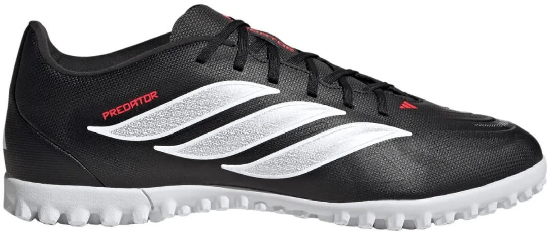 Adidas Predator Club TF Voetbalschoenen 42 - Core Black/Wit/Rood
