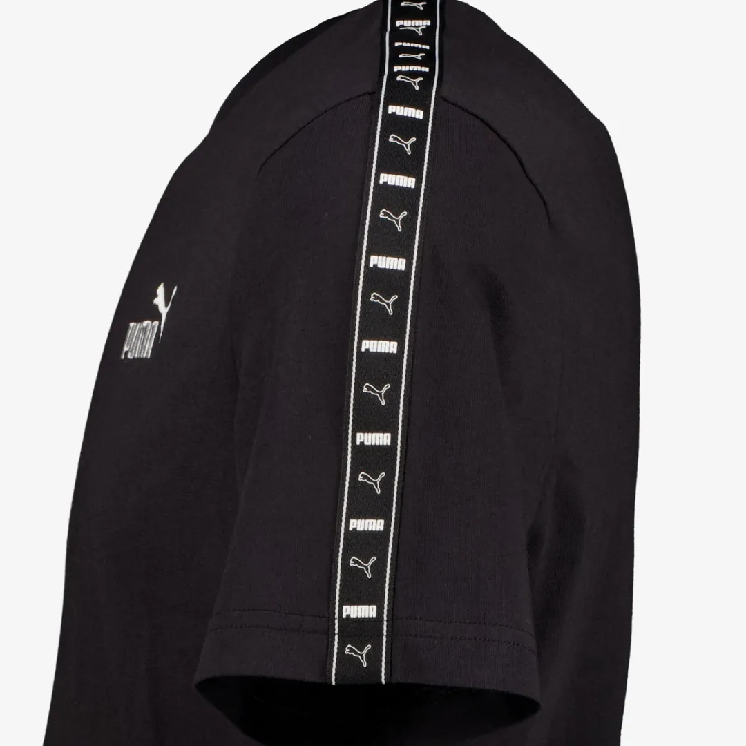 PUMA Essential Tape Shirt Heren L - Zwart/Wit