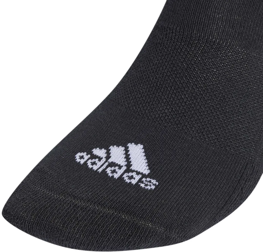adidas 3-Stripes Cushioned Korte Sokken 3 Paar - Zwart