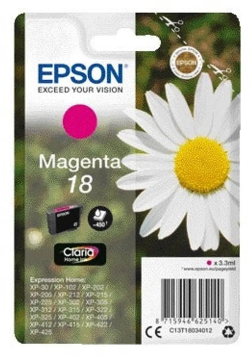 Epson 18 Magenta Inktcartridge - 180 pagina's