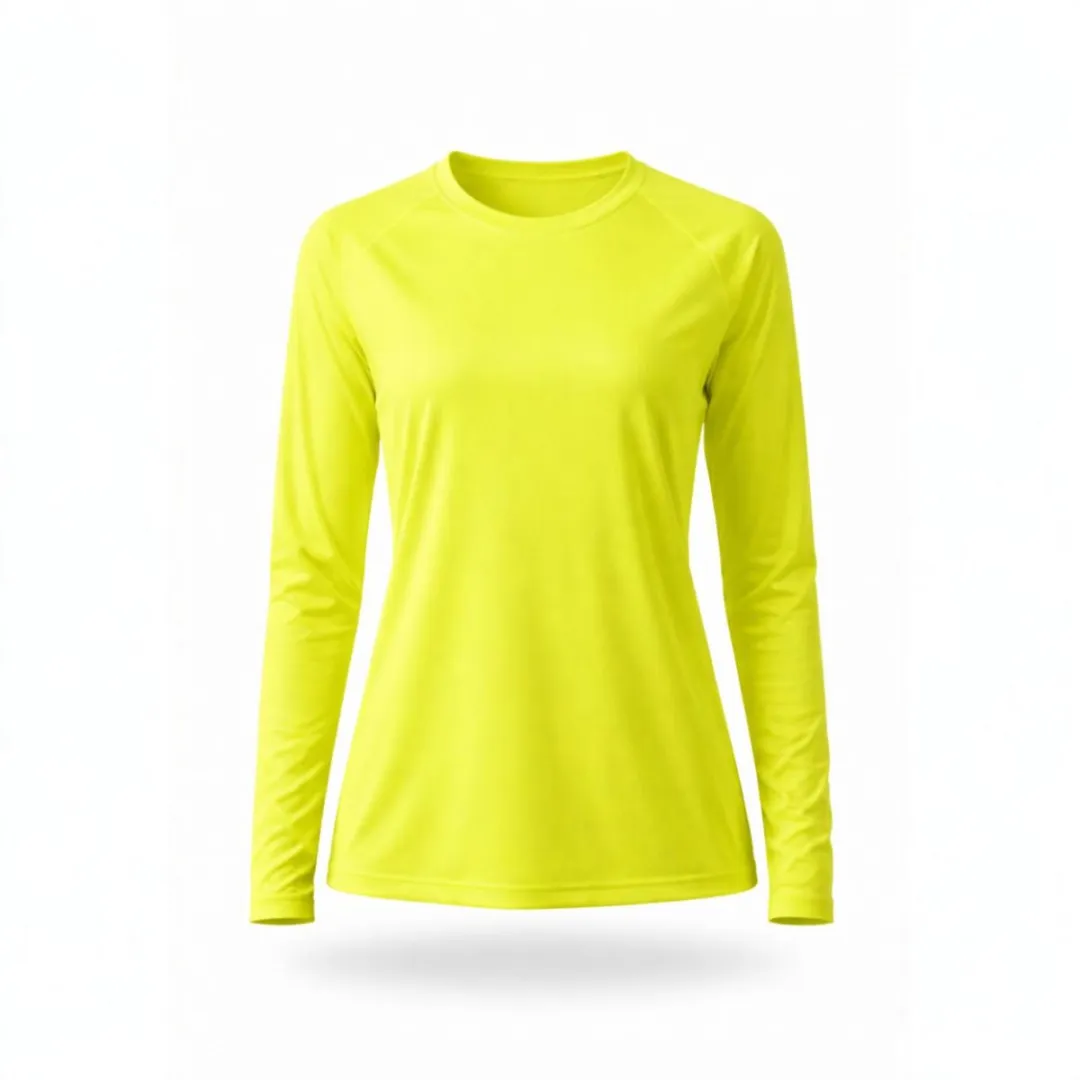 RedParrot Geel Sportshirt Dames Lange Mouwen S