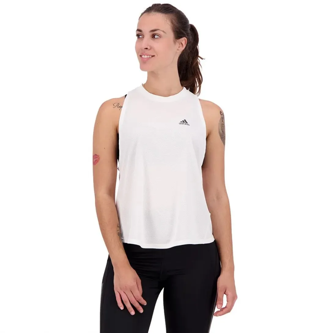 Adidas Run Icons Mouwloos T-shirt Wit