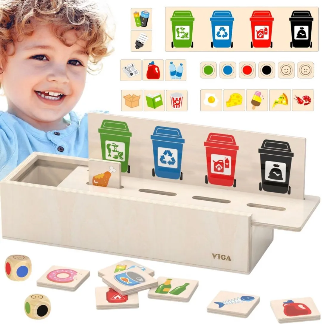 Viga Houten Afval Sorteer Puzzel