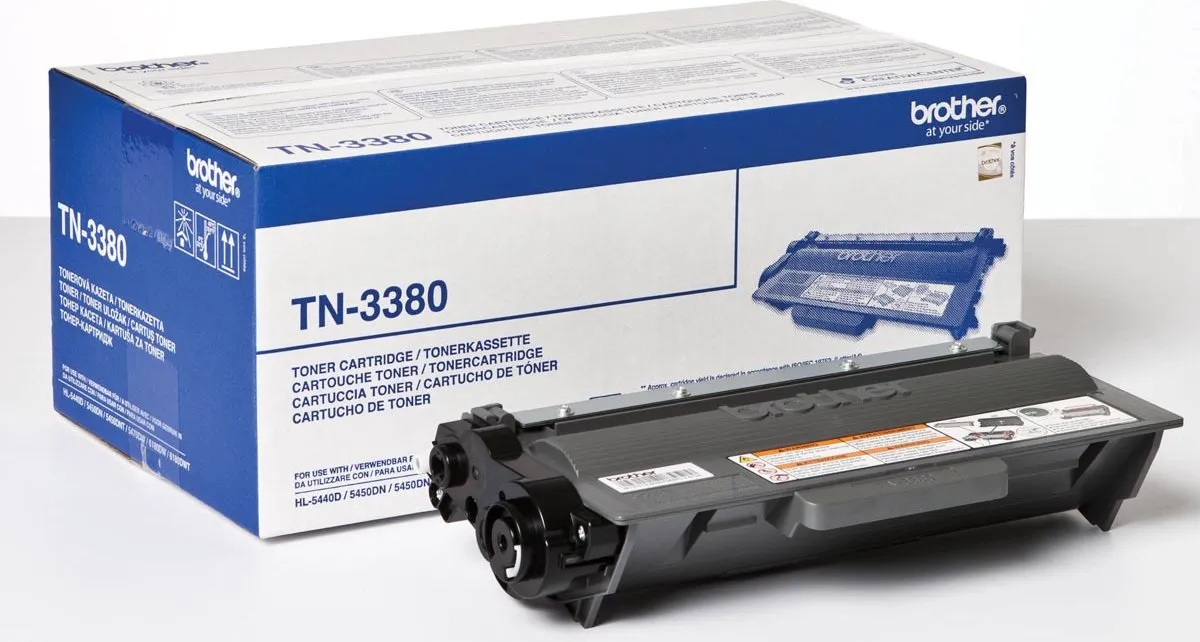 Brother TN-3380 Tonercartridge - Zwart - 8000 Pagina's