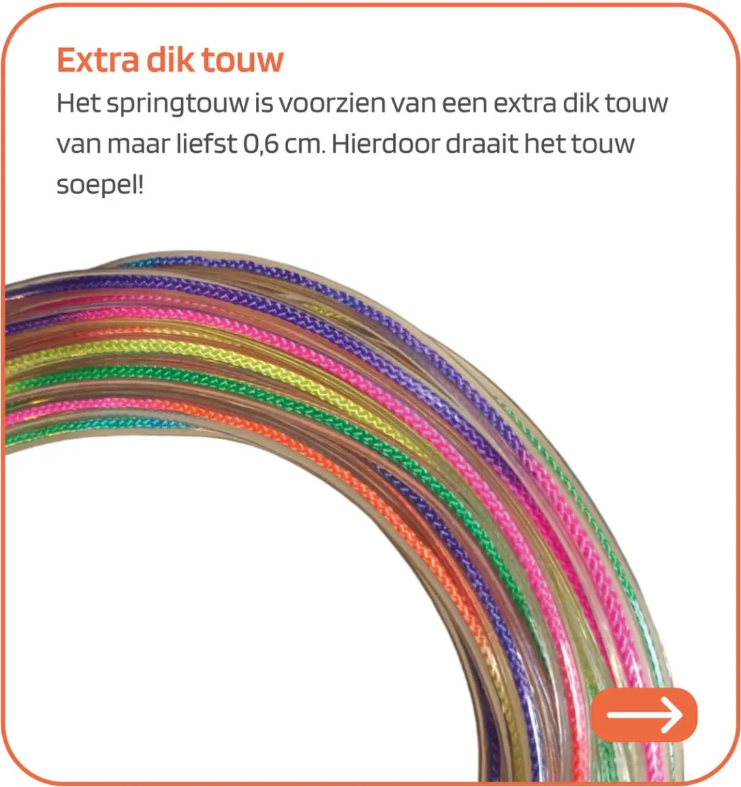 Jobber Toys Springtouw 5m Regenboog - Unicorn