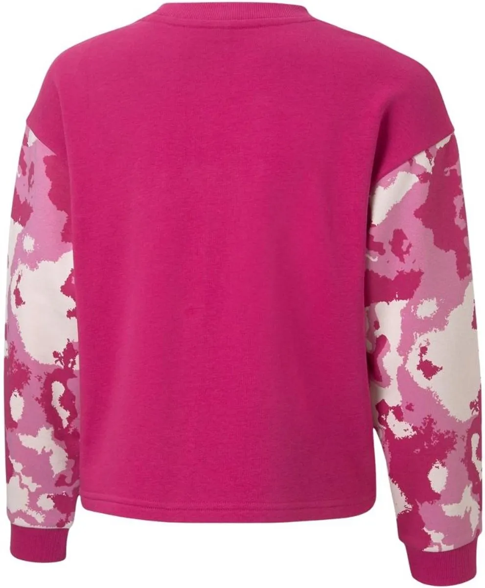 PUMA Alpha Crew TR G Sweater - Roze - Maat 176