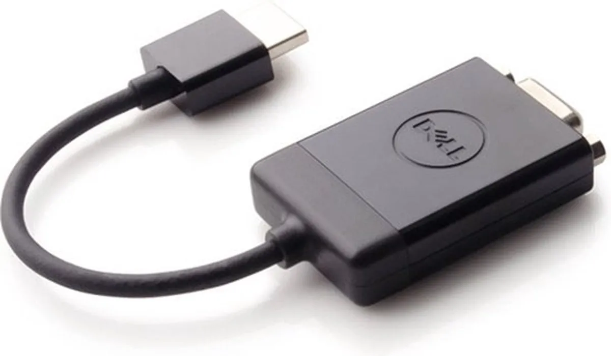 Dell HDMI naar VGA Adapter DAUBNBC084 - Zwart