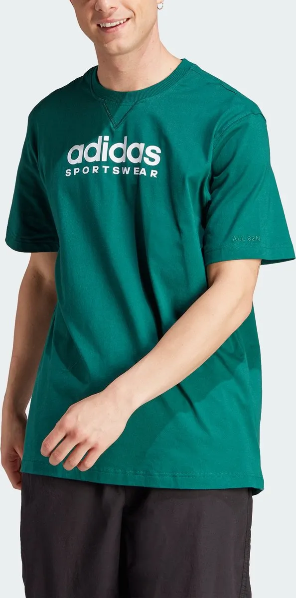 adidas Sportswear All SZN Graphic T-shirt IJ9434 - M - Groen