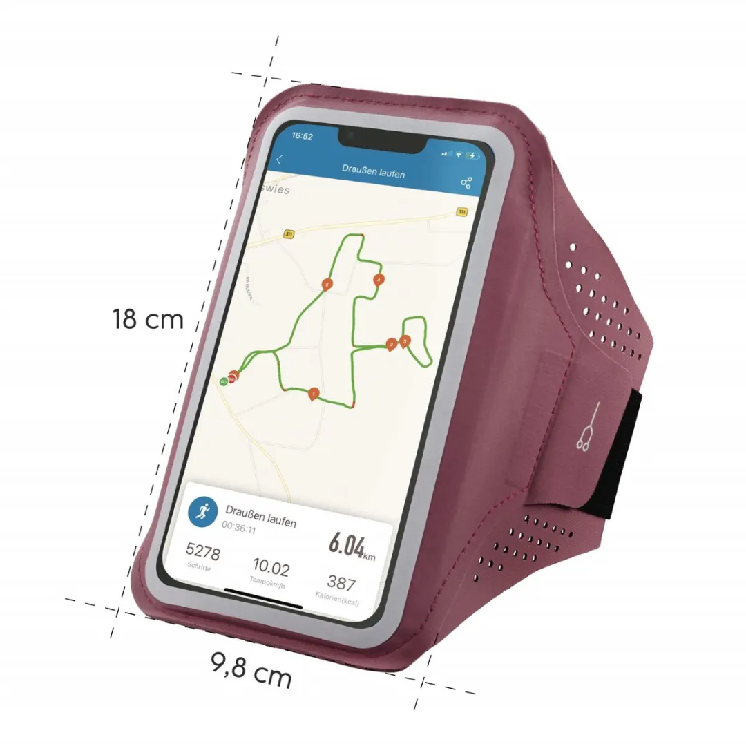 Hama Finest Sports Sportarmband - XL - Roos