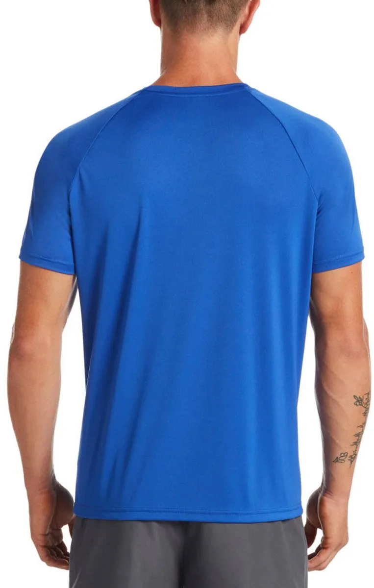 Nike Essential Short Sleeve Hydroguard Shirt Heren M - Blauw
