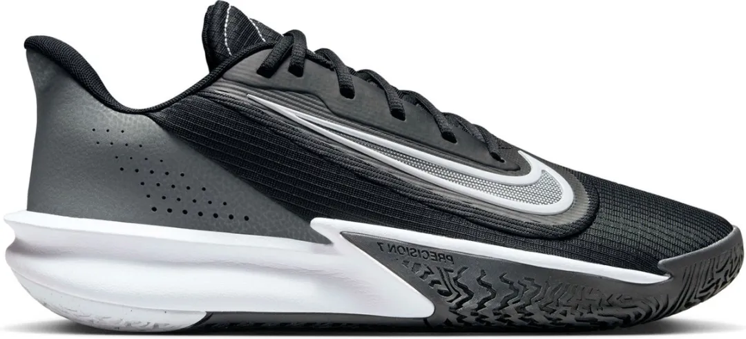 Nike Precision VII FN4322-005 Sportschoenen - Maat 44 - Zwart/Grijs/Wit