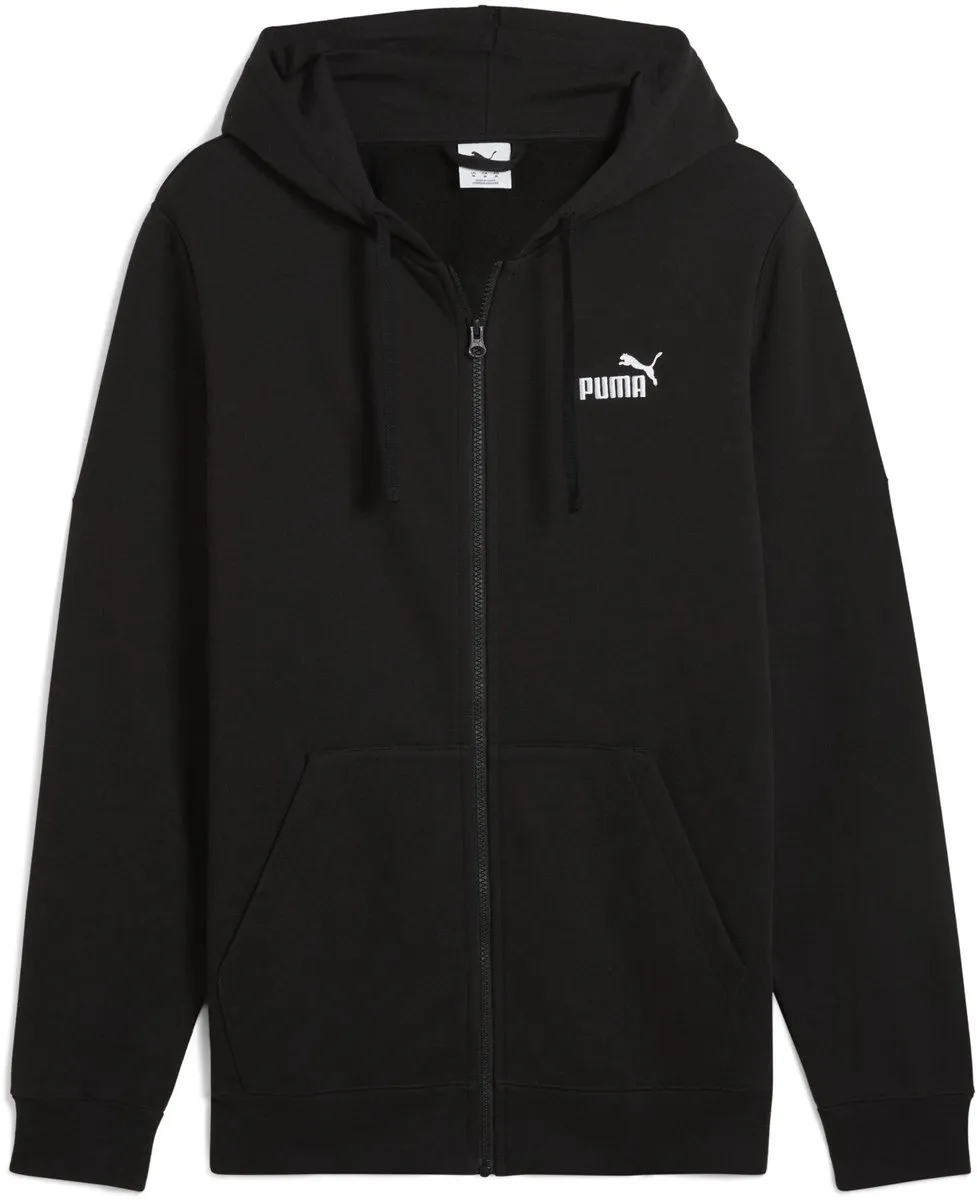 PUMA ESS No. 1 Logo Full-Zip Hoodie FL - Heren - Zwart