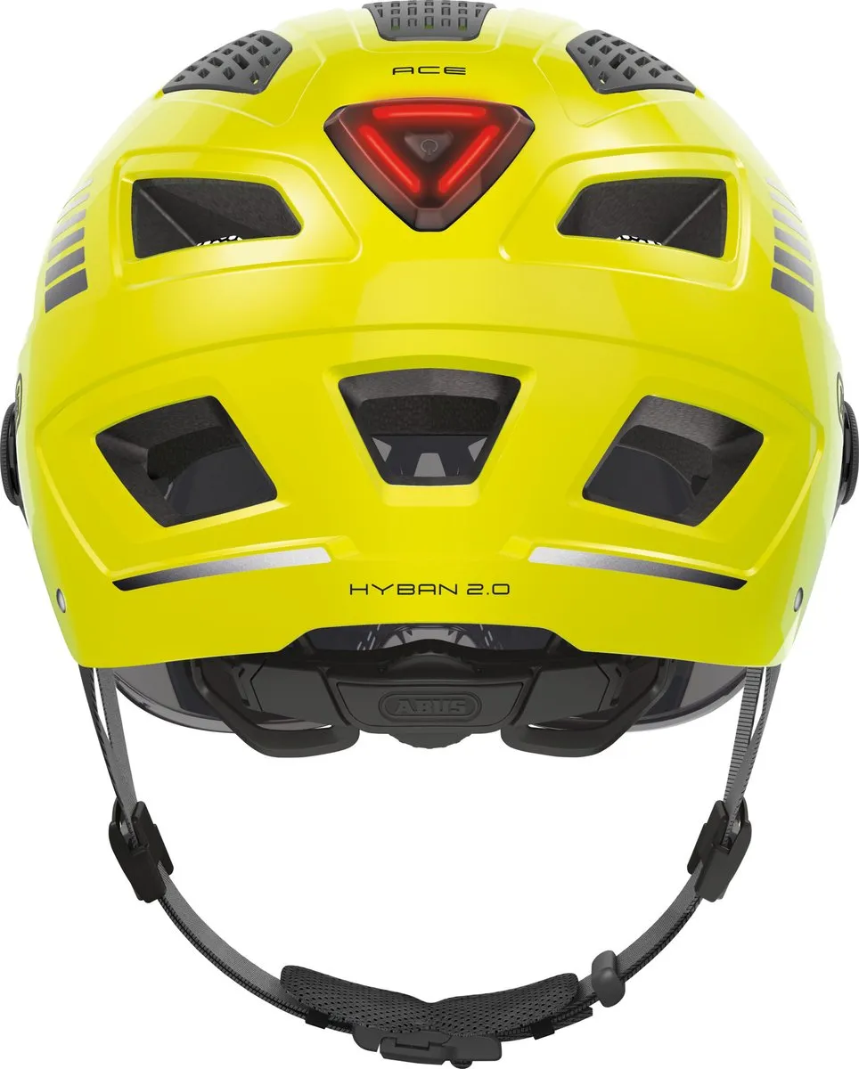 ABUS Hyban 2.0 ACE Fietshelm M - 52-58cm - Geel - afbeelding 2 van 6