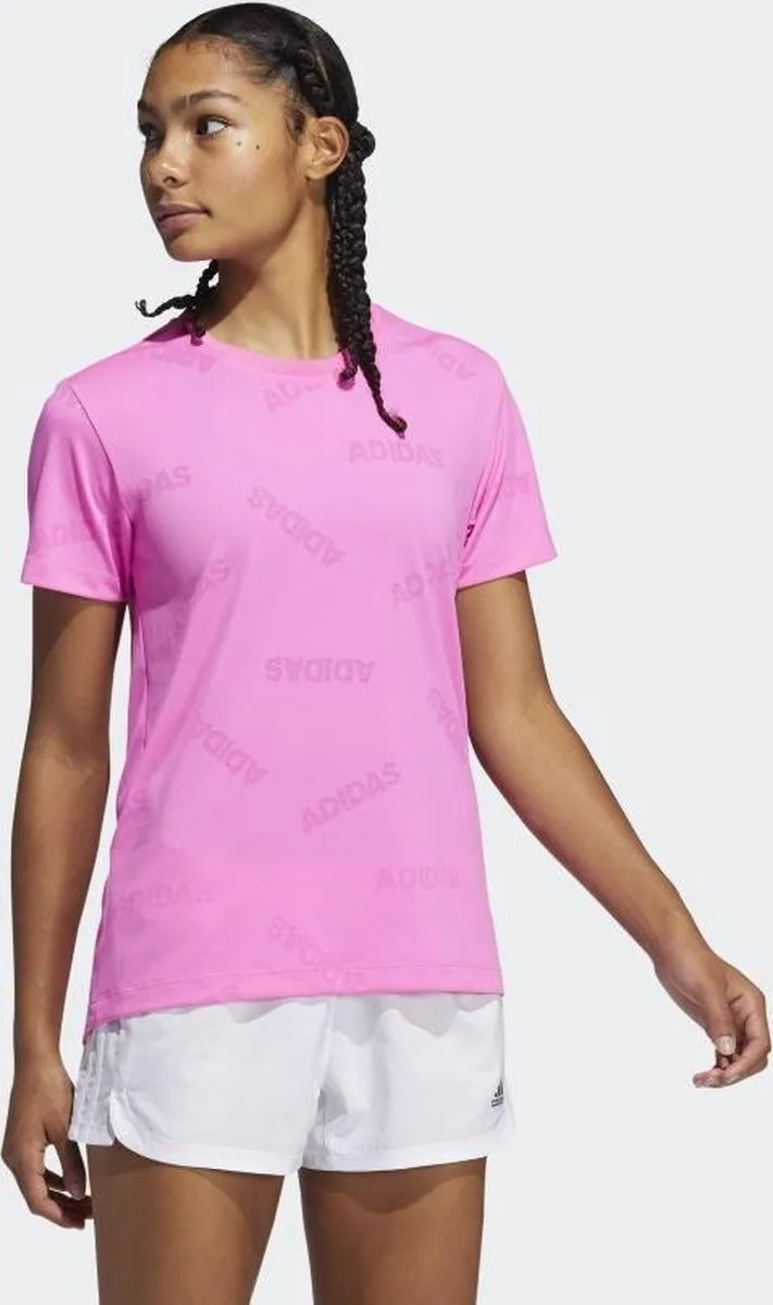 adidas Training Aeroknit Sportshirt Dames S - Roze
