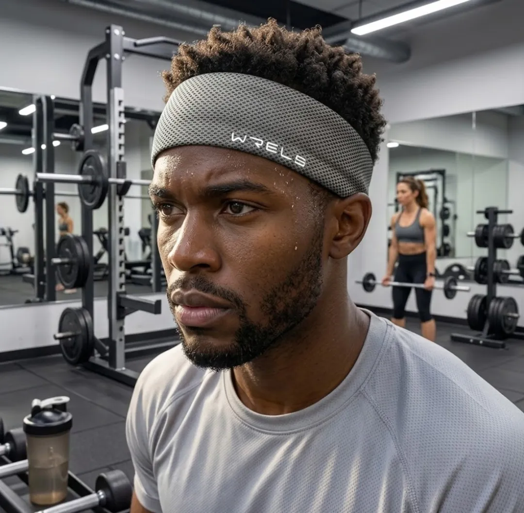 NUVEX Sport Hoofdband Grijs - Elastisch