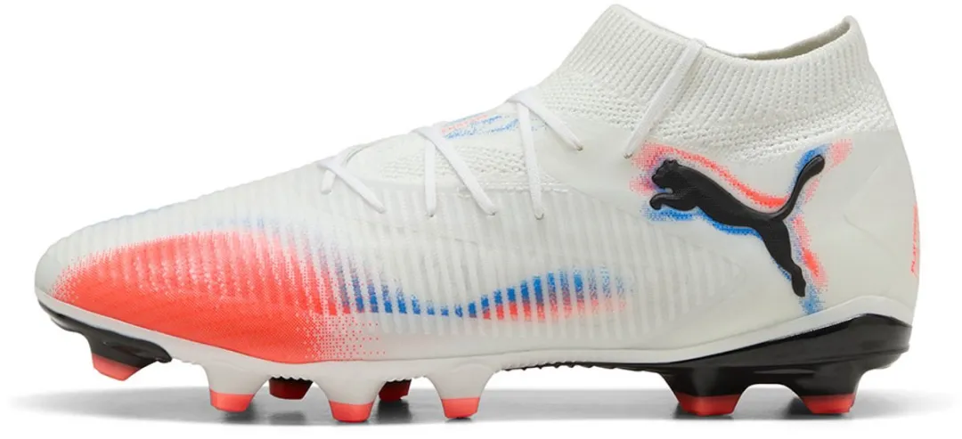PUMA Future 8 Pro Voetbalschoenen FG/AG - 46.5 - Wit/Glowing Red