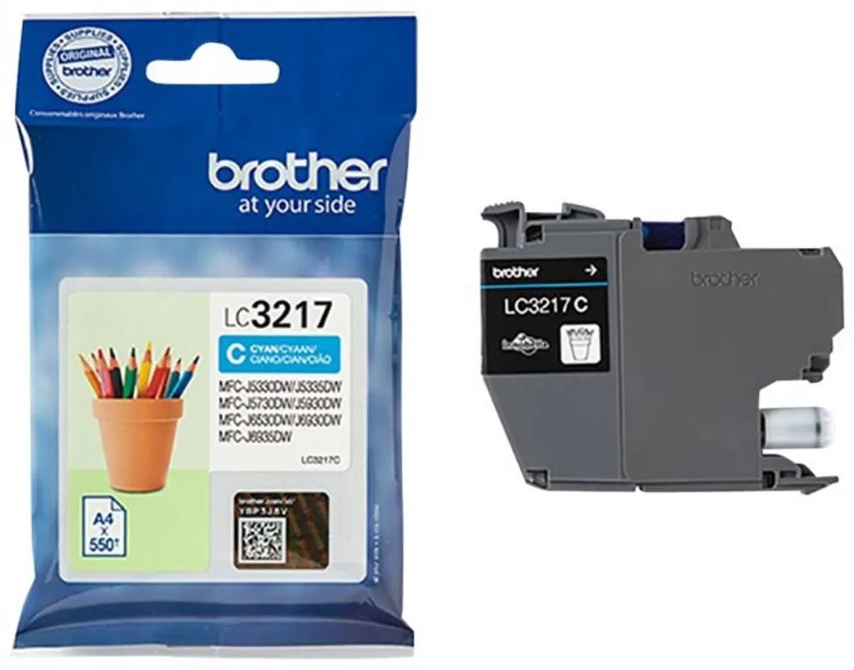 Brother LC3217C Inktcartridge - Cyaan - 550 pagina's
