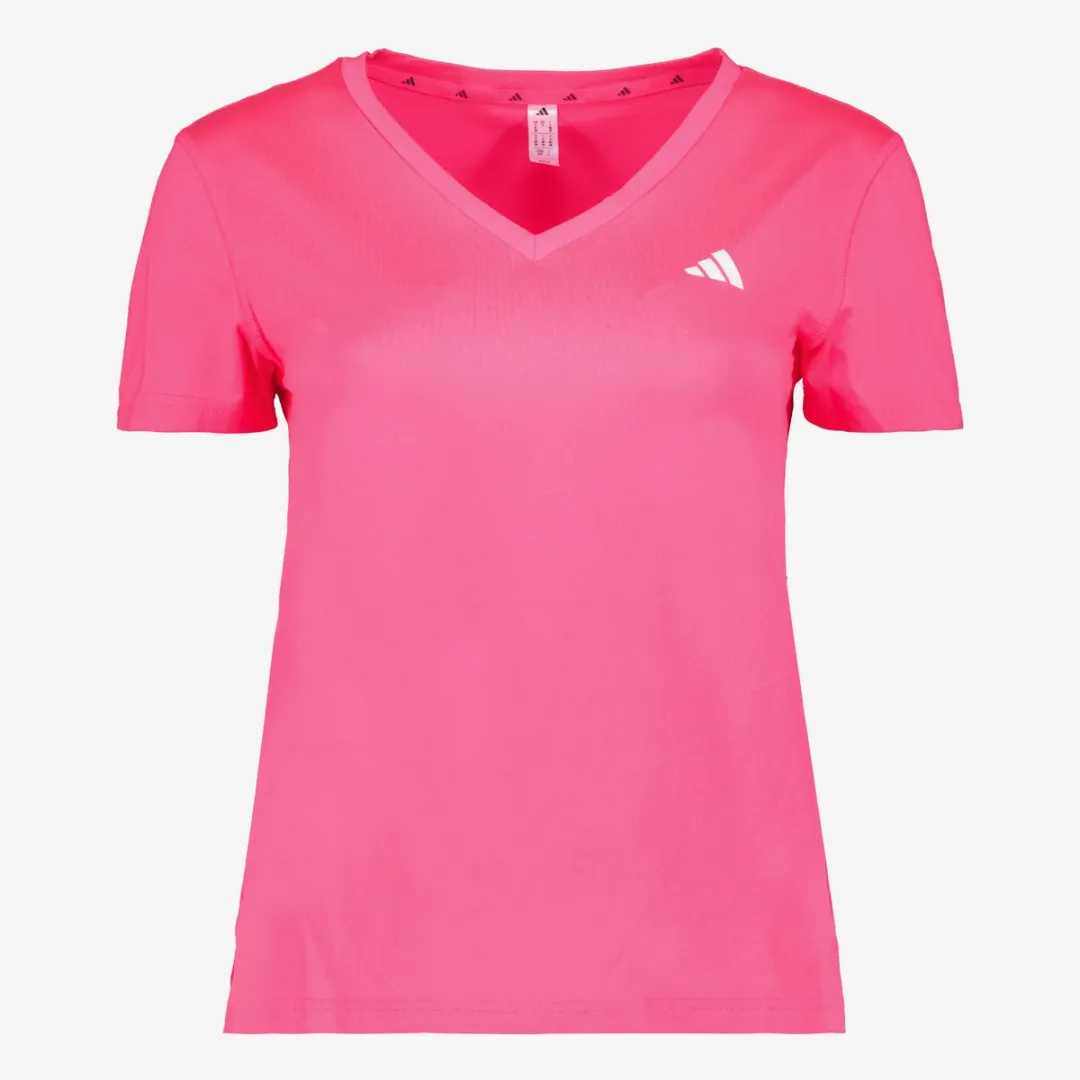 Adidas WE MIN V NK Dames Sport T-shirt - Roze