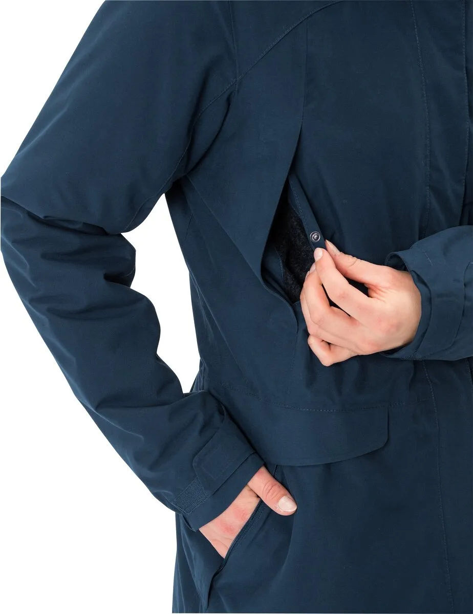 Vaude Skomer Wollen Parka Dames - Maat 60 - Blauw - afbeelding 6 van 6