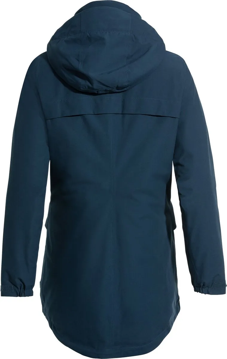 Vaude Skomer Wollen Parka Dames - Maat 60 - Blauw