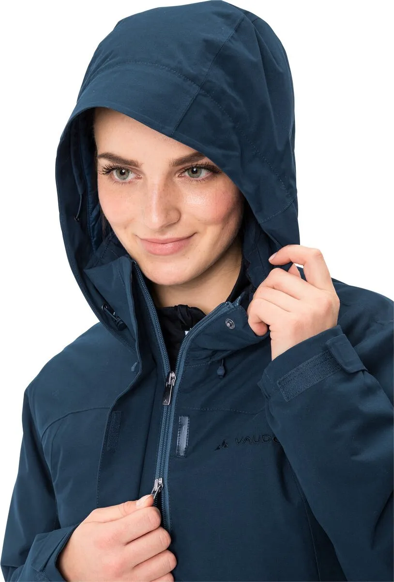 Vaude Skomer Wollen Parka Dames - Maat 60 - Blauw