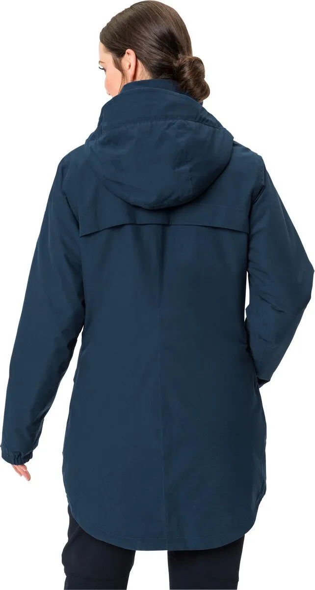 Vaude Skomer Wollen Parka Dames - Maat 60 - Blauw