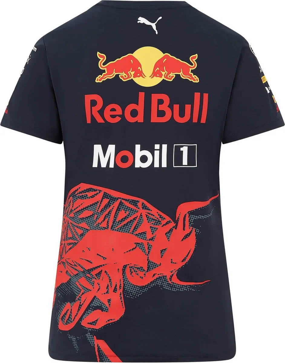 Red Bull Racing Womens T-shirt - XXS - Blauw