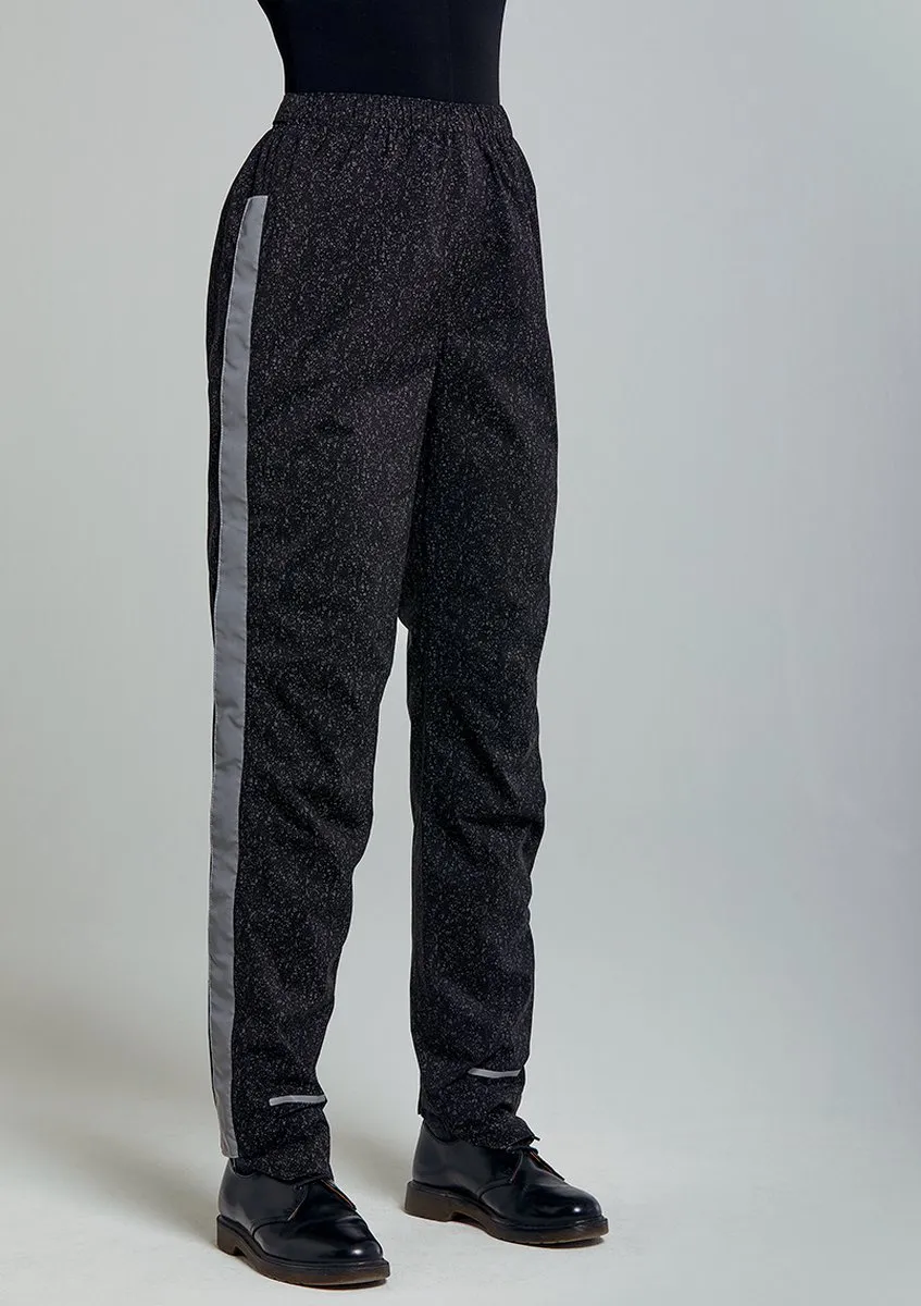 Basil Skane HiVis Regenbroek Dames - XL - Zwart