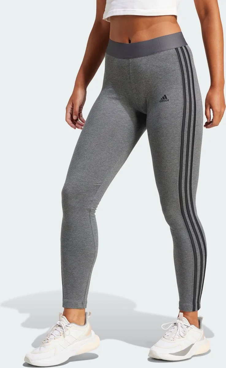 adidas Essentials 3-Stripes Legging Dames - Grijs - XS