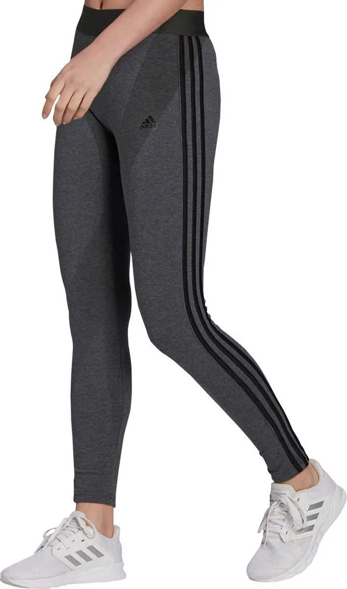 adidas Essentials 3-Stripes Legging Dames - Grijs - XS