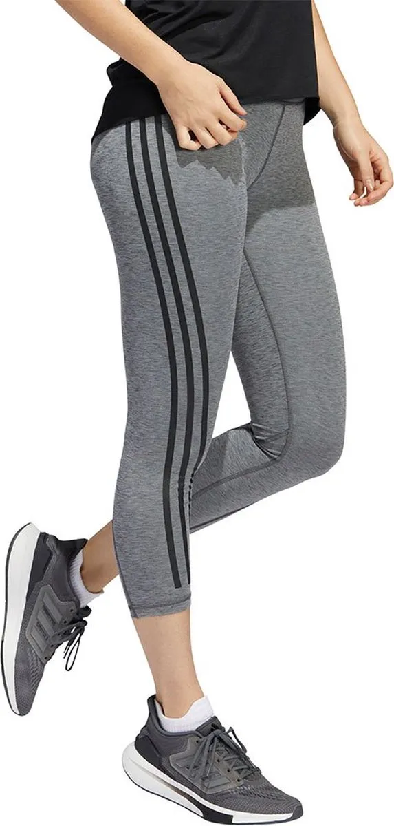 Adidas Optime TrainIcons 7/8 Tight - M - Grijs/Zwart