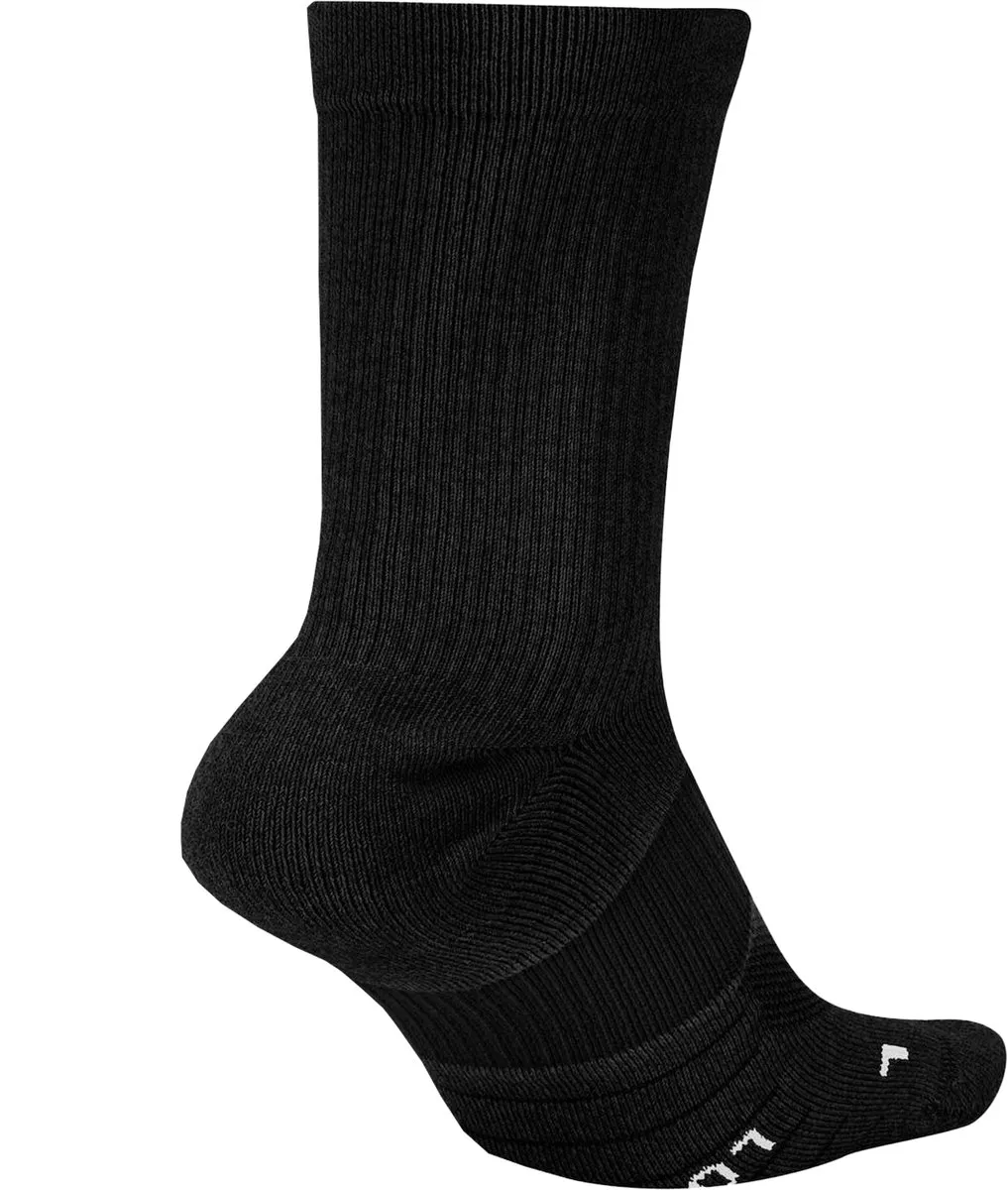 Nike Multiplier Sokken SX7557-010 - 2 Stuks - Zwart/Wit