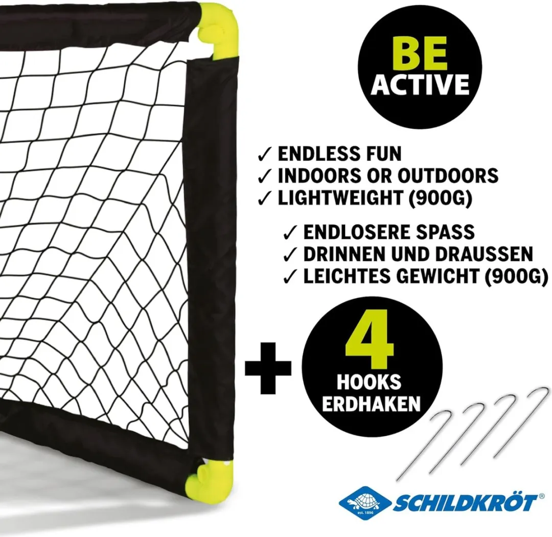 Schildkröt Opvouwbaar Voetbaldoel - Zwart/Geel