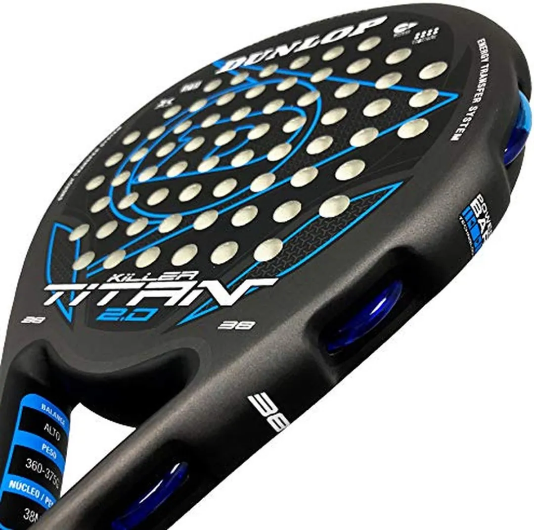 Dunlop Titan 2.0 Padelracket - L0 - Zwart/Blauw