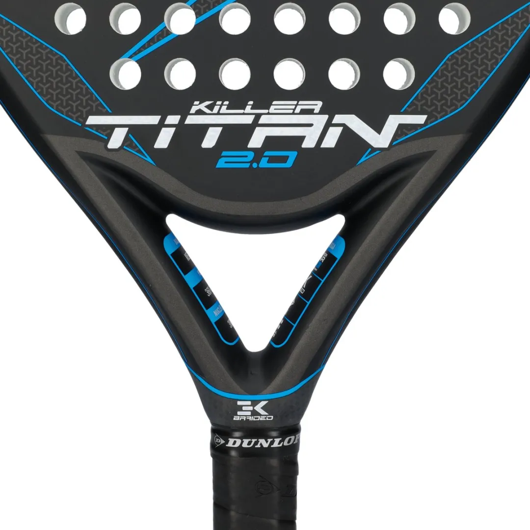 Dunlop Titan 2.0 Padelracket - L0 - Zwart/Blauw