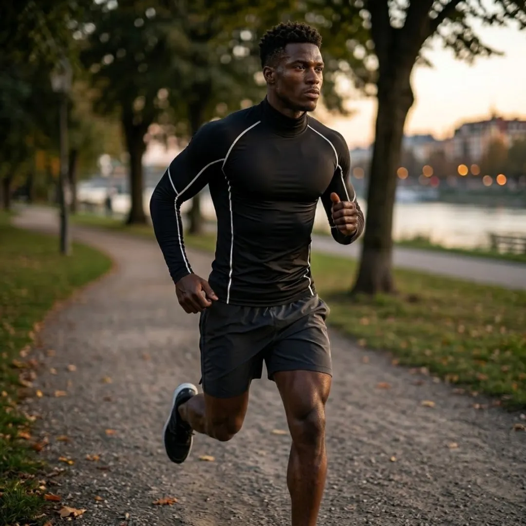 NUVEX Compressie Fitnessshirt Donkergrijs - Maat L