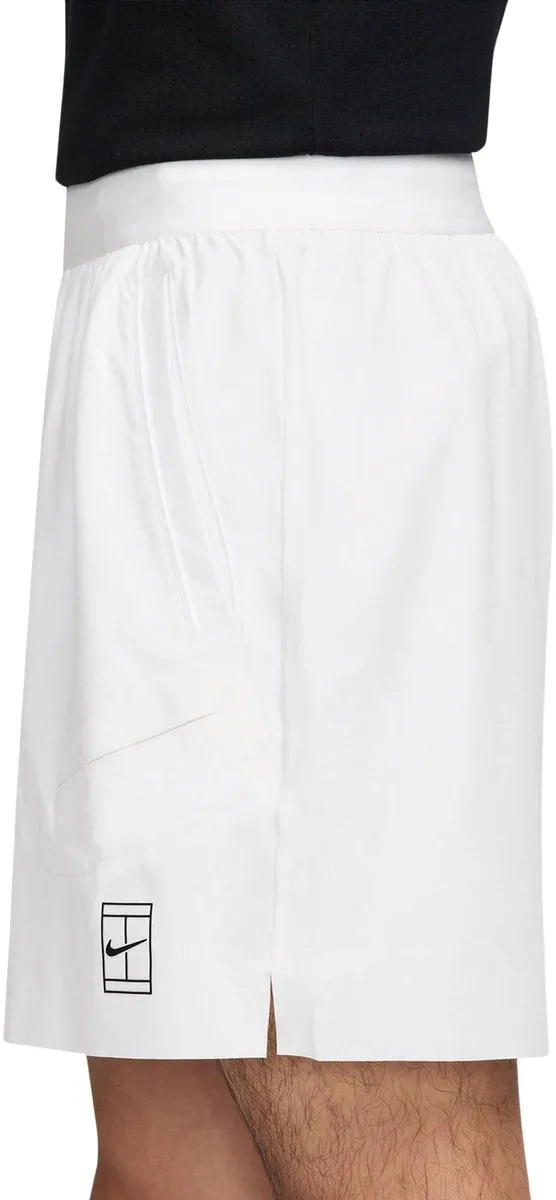 Nike Court Advantage Dri-FIT Short Heren L - Wit