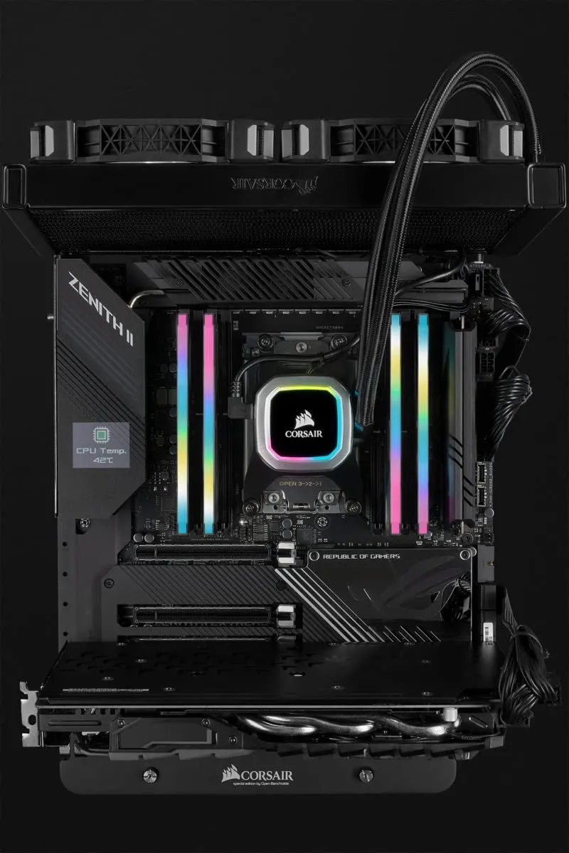 Corsair Vengeance RGB Pro SL CMH64GX4M4E3200C16 RAM - 64GB (4x16GB) DDR4 3200MHz