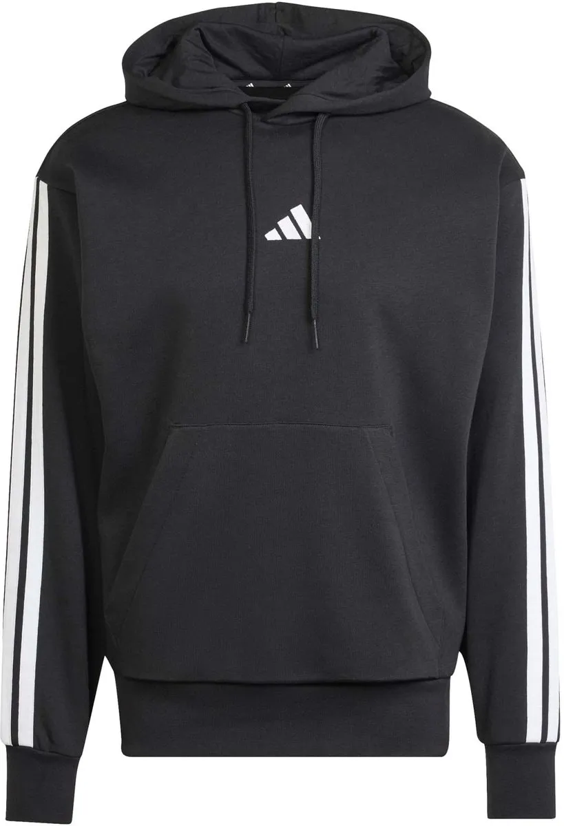Adidas M 3S Heren Hoodie - Zwart - Maat S