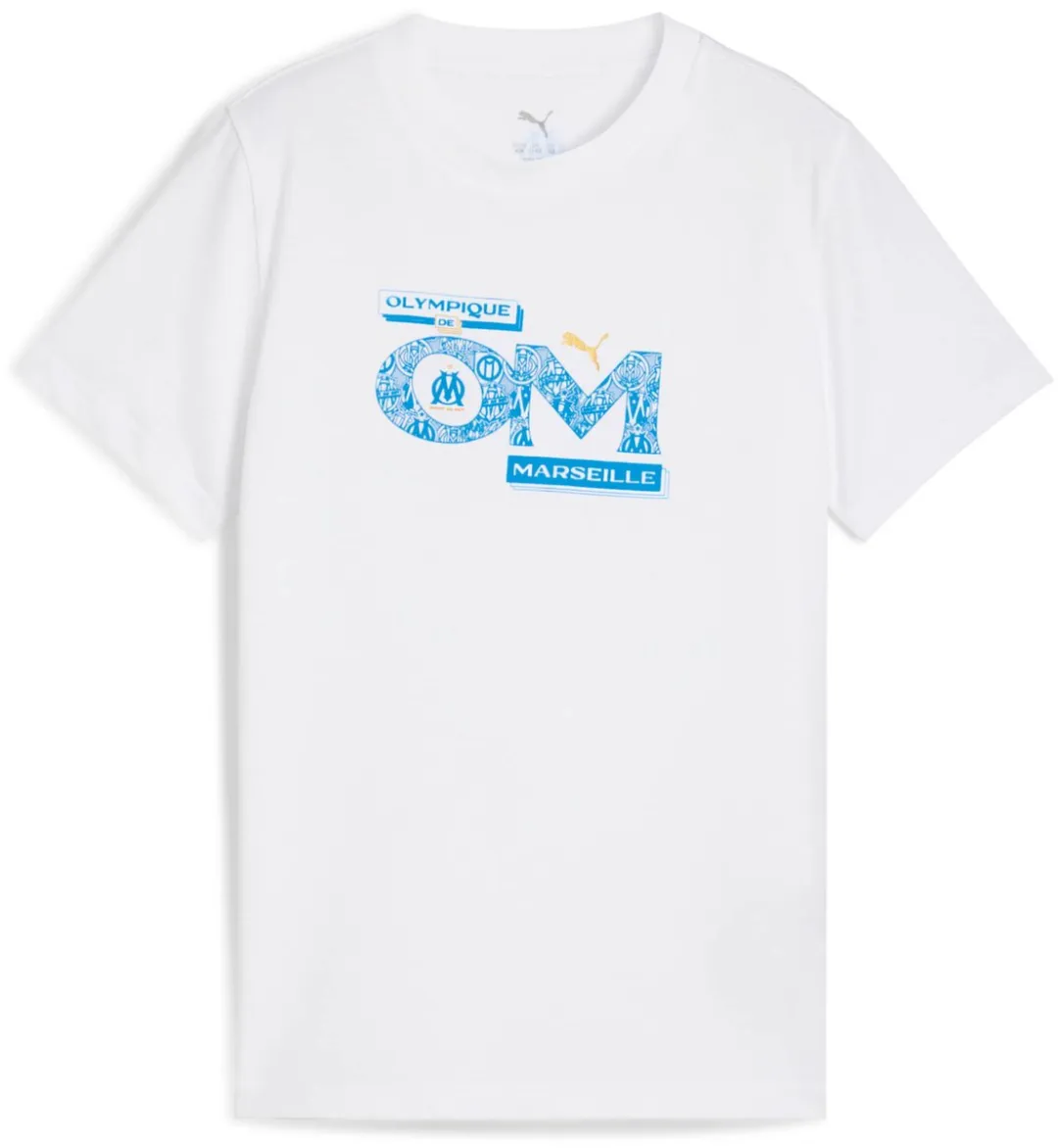 PUMA OM FtblCulture T-shirt kind - 10 jaar - Wit
