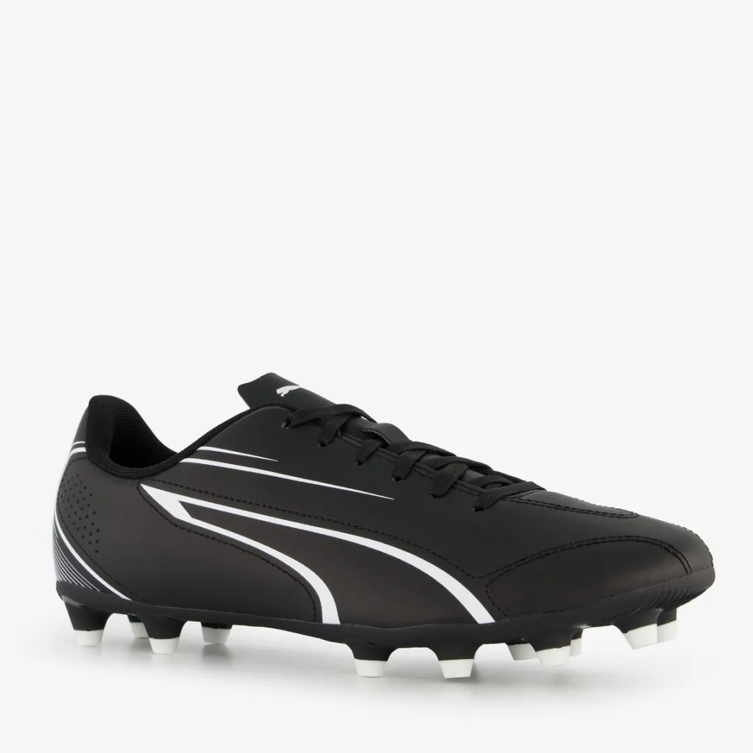 PUMA Vitoria FG/AG Voetbalschoenen 47 - Zwart/Wit