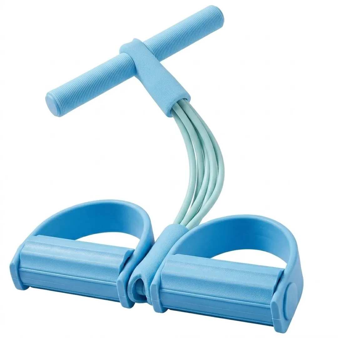 NUVEX Blauwe Fitness Weerstandsband met Handgrepen